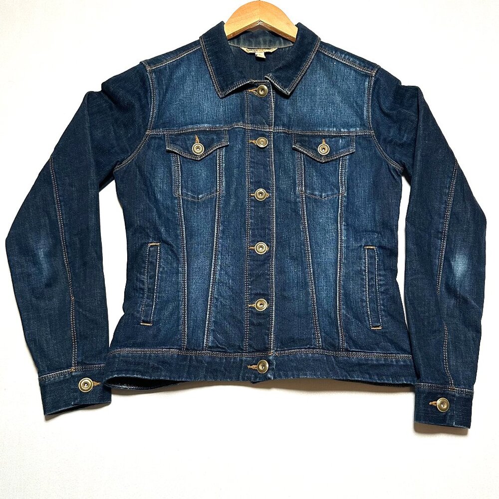Cabi Jeans Dark Wash Denim Jacket — Women’s S — Classic Fitted Jean Jacket